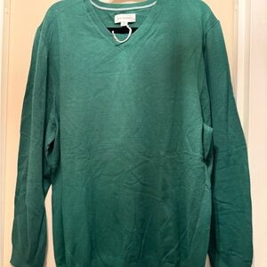 mens gray v neck sweater